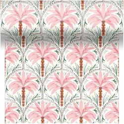 Paper + Design, Tischdecke, Tischtuchrolle Palm Oasis 40 cm x 480 cm, Mehrfarbig (480 x 40 cm)