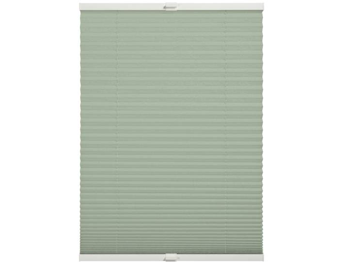 Plissee Milla , grün, B:120cm H:130cm, Obermaterial: 100% Polyester, SCHÖNER WOHNEN-KOLLEKTION, Plissees, Plissee, verschraubt, silberne oder weisse Rollo-Technik
