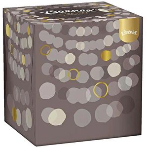 Kleenex Kosmetiktücher Ultrasoft Würfelbox, 3-lagig, Tissue, weiß, 48 Tücher