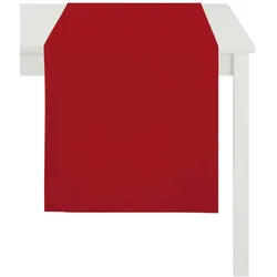 Apelt Tischläufer Basic 4362 45x135 cm | rot - rot