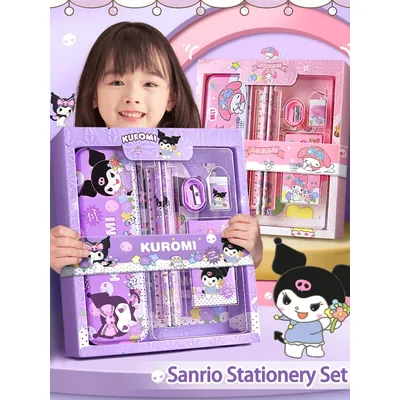 Cinnamoroll School Supplies, Sanrio Kuromi Stationery Set, My Melody Rulers, Study Pencils Erasers Gifts cinnamoroll b