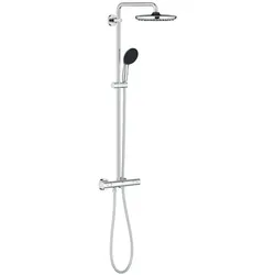 Grohe, Duschsystem, Vitalio Start System 250 Round Duschsystem mit Thermostatbatterie und Vitalio Start 110 Handbrause