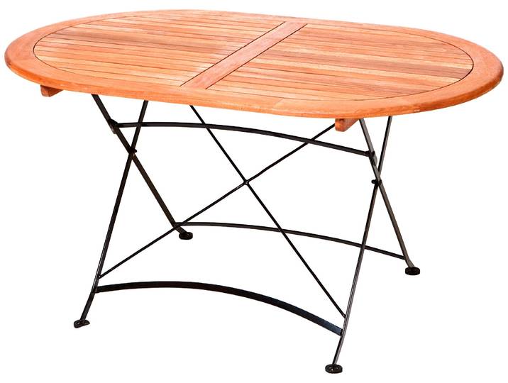 Gartentisch MERXX Schlossgarten , schwarz (beige, schwarz), B:90cm H:75cm T:140cm, Tische, Gartentisch, 90x140 cm
