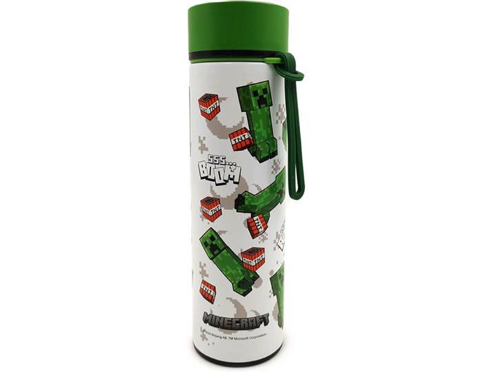 Minecraft -Creeper - BOOM - Thermosfles - 450ml - Thermometer - drinkbeker