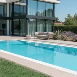 Überlaufpool 3,0x7,0m | Überlauf-Schwimmbecken: Fertig montiert, verrohrt und verkabelt | Pool Komplettset mit 15 Jahren Garantie