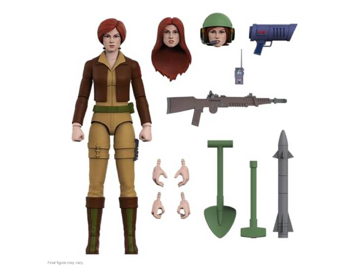 Super7 Ultimates! G.I. Joe Cover Girl - 17,8 cm große G.I. Joe Actionfigur mit Zubehör, klassischen Cartoon-Sammlerstücken und Retro-Spielzeug