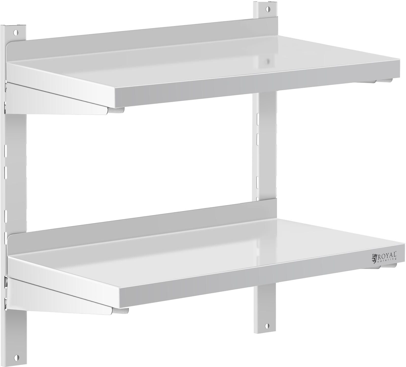 Royal Catering Wandbord - 2 Ablagen - 30 x 60 cm