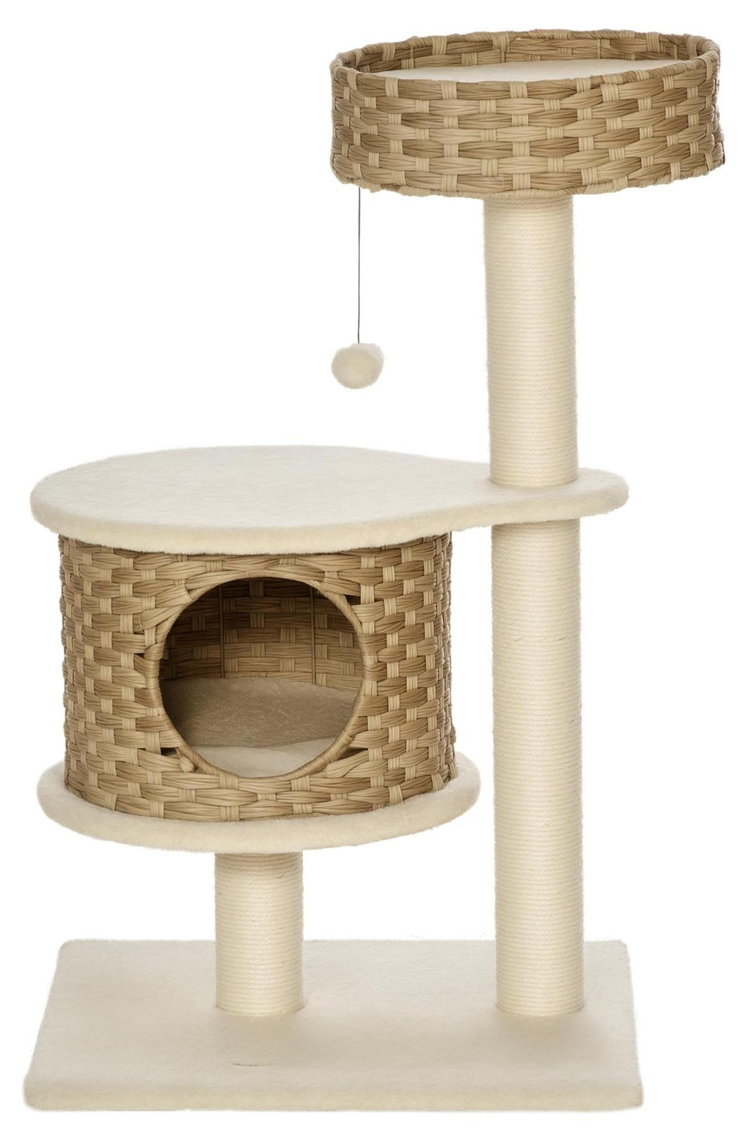 PawHut Krabboom met kattenhol model D30-484