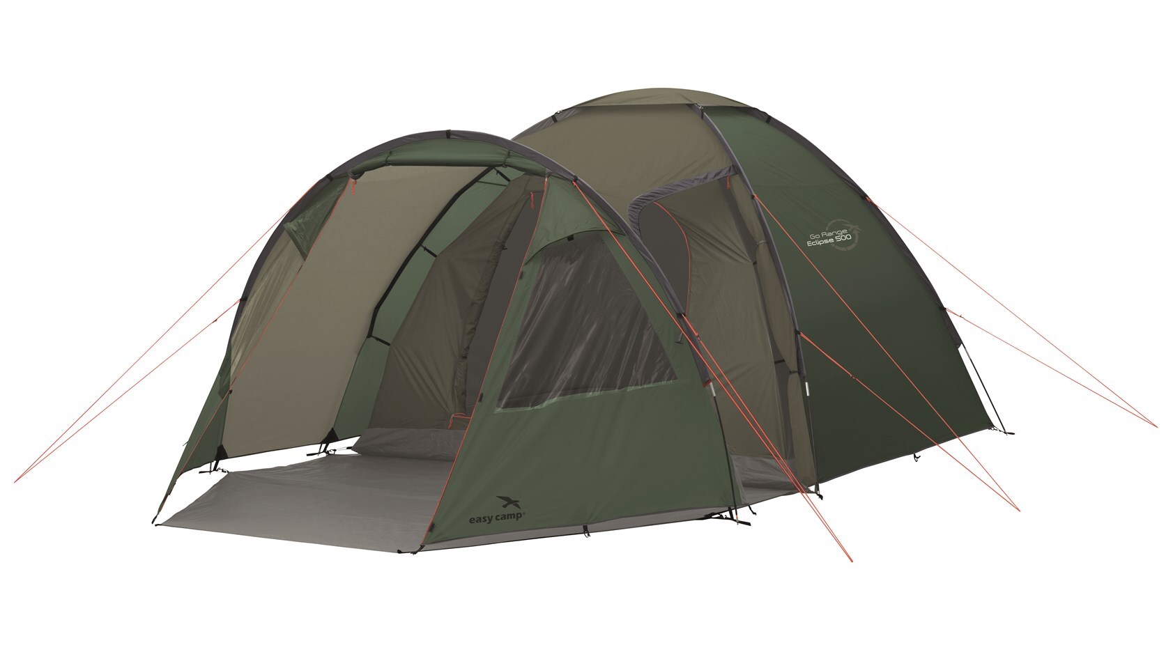 Easy Camp Eclipse 500, Camping, Festrahmen, Kuppel-/Iglu-Zelt, 5 Person(en), 8,8 kg, Grün