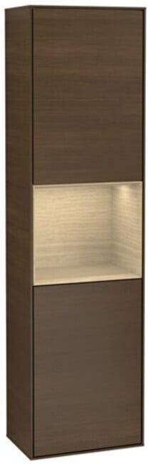 V&B; Armoire haute Finion 41,8x151,6cm, gauche, placage noyer ven ; Villeroy & Boch (F460PCGN)