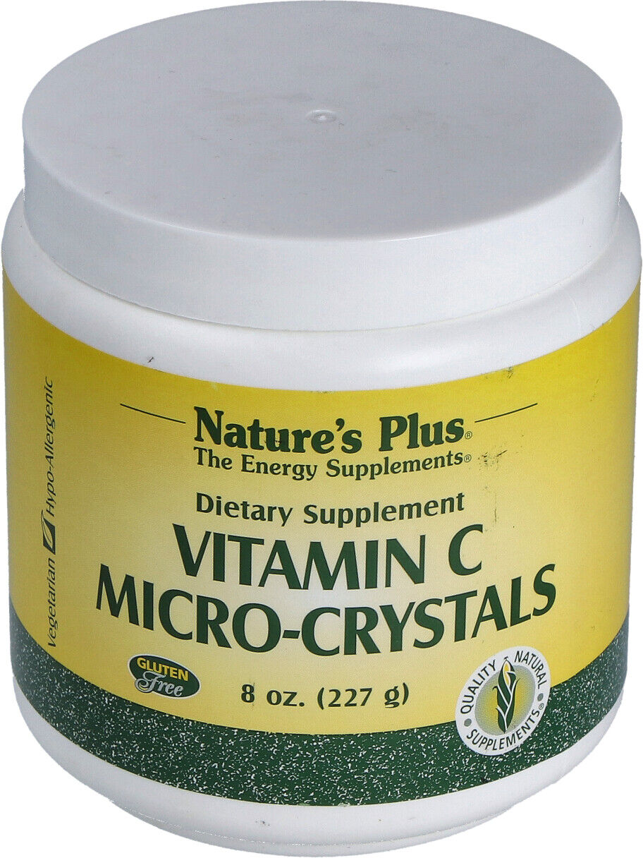 Natures plus vitamina c microcristales 227gr.