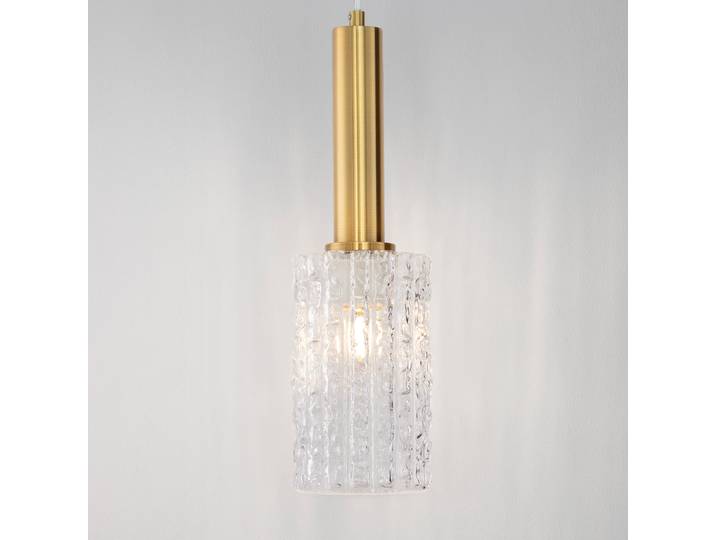 Pendelleuchte Certa Typ A Ø 13cm Gold/Gold 1 Aluminium, Klarglas LED E27