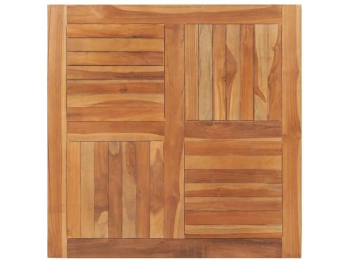 Kaorsrow Tischplatte Teakholz Massiv Quadratisch 90x90x2.5 cm Robustes Massivholz mit schützendem Wasserfinish. Ideal für Esstische auf Balkon, Terrasse, Garten oder Gastronomie.
