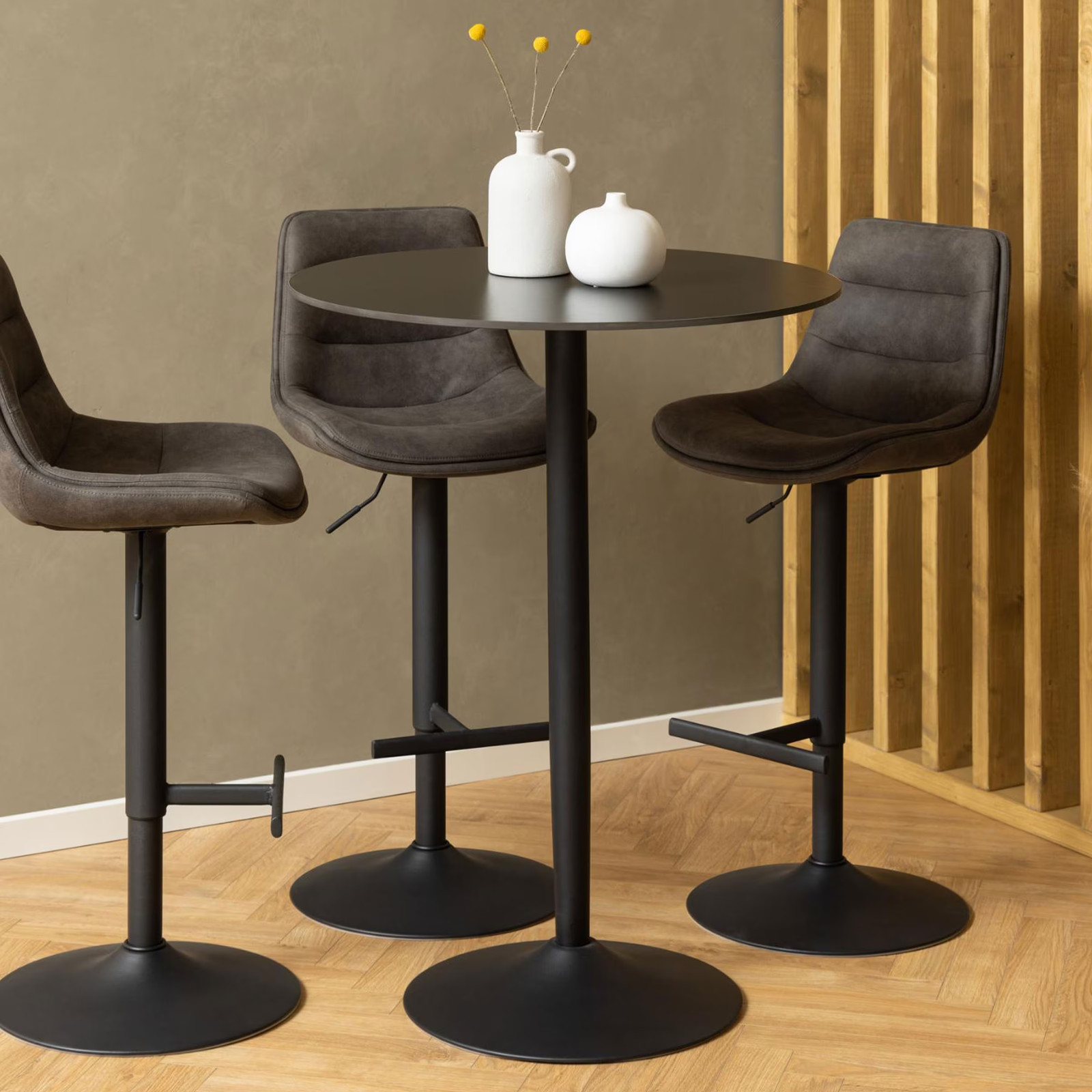 Bendt Ronde Bartafel Tempest Keramiek 80cm, Zwart