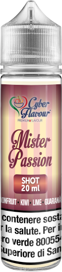 Cyber Flavour Mister Passion Liquido Shot 20ml Passion Fruit Lime Guaranà