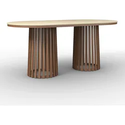 Esstisch Maddy Naturfarben Kunststein ca. 180x90x76 cm