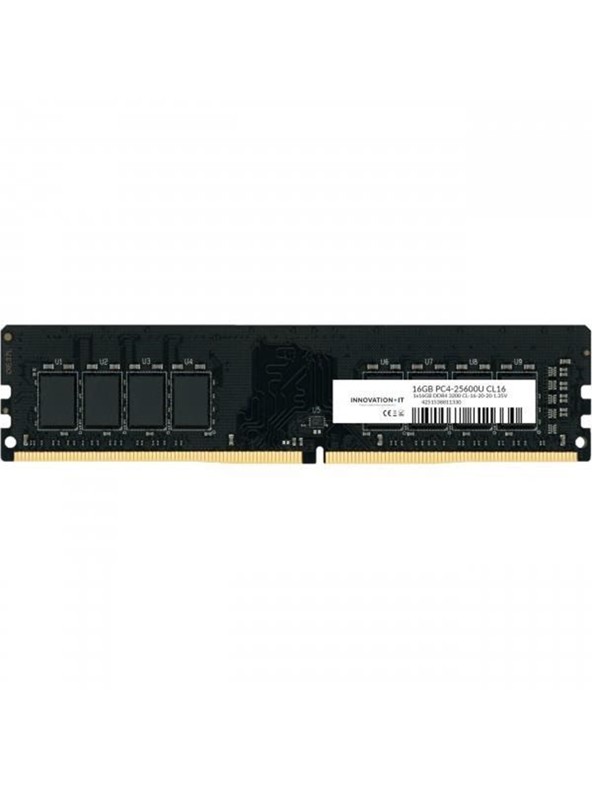 Innovation IT DDR4-3200 - 16GB - CL16 - Single Channel (1 pcs) - Schwarz