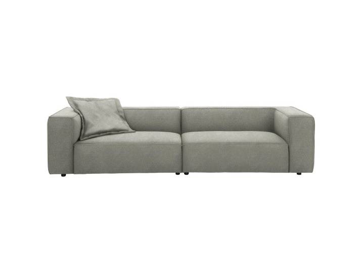 W.Schillig Viersitzer-Sofa, Greige, Kunststoff, 300x66x104 cm, Goldenes M, Dgm, Typenauswahl, Lederauswahl, Stoffauswahl, Hocker erhältlich, Rücken echt, Wohnzimmer, Sofas & Couches, Bigsofa