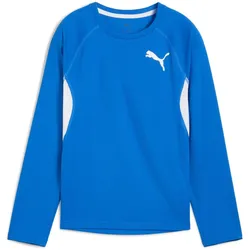 Puma, Jungen, Sportshirt, Y CROSS THE LINE LS 3.0 (128), Blau, 128