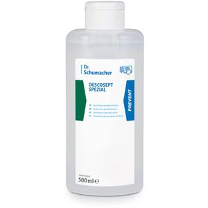 Dr.Schumacher Desinfektionsmittel Descosept Spezial, für Flächen und Instrumente, ohne Alkohol, Flasche 500 ml