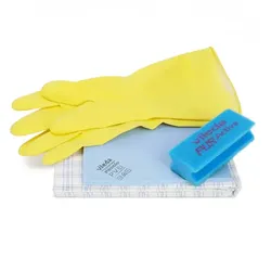 Reinigungsset Vileda Professional Power Clean Bundle Gr. L praktisches Reinigungsset aus Tüchern, Schwamm & Handschuhen