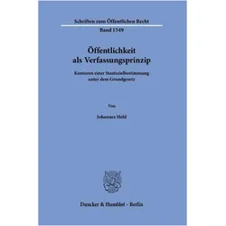 Held:Öffentlichkeit als Verfassungsprin, Fachbücher von Johannes Held