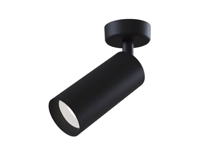 MAYTONI DECORATIVE LIGHTING Deckenleuchte Spotlight Spotlight Focus Schwarz Aluminium 1 Glühbirne (nicht enthalten) GU10 Für Wohnzimmer, Küche, Schlafzimmer, Esszimmer, Büro