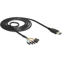 Delock USB Stecker > TTL 6 Pin Pin Header Buchse einzeln 5V, Interne Kabel (PC)