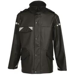 PU Regenjacke "026302" D-LUX schwarz - XL - schwarz
