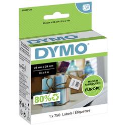 DYMO Etiketten Rolle S0929120 S0929120 25 x 25 mm Papier Weiß 750 St. Wiederablösbar Universal-Etiketten