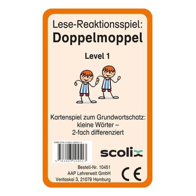 Lese-Reaktionsspiel: Doppelmoppel Level 1, Game von Christine Pufendorf, Scolix in der AAP Lehrerwelt GmbH, 978-3-403-10451-3