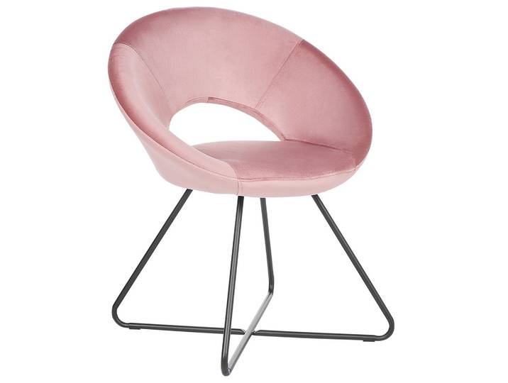 SESSEL Samtstoff Rosa Rachel
