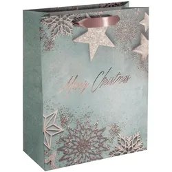 5x Sigel, Geschenkverpackung, Geschenktasche Large 260x330x120mm Glamorous Christmas