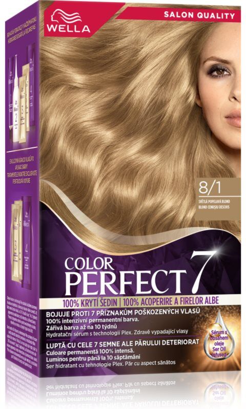 Wella Color Perfect coloration cheveux teinte 8/1 Light Ash Blonde 1 pcs