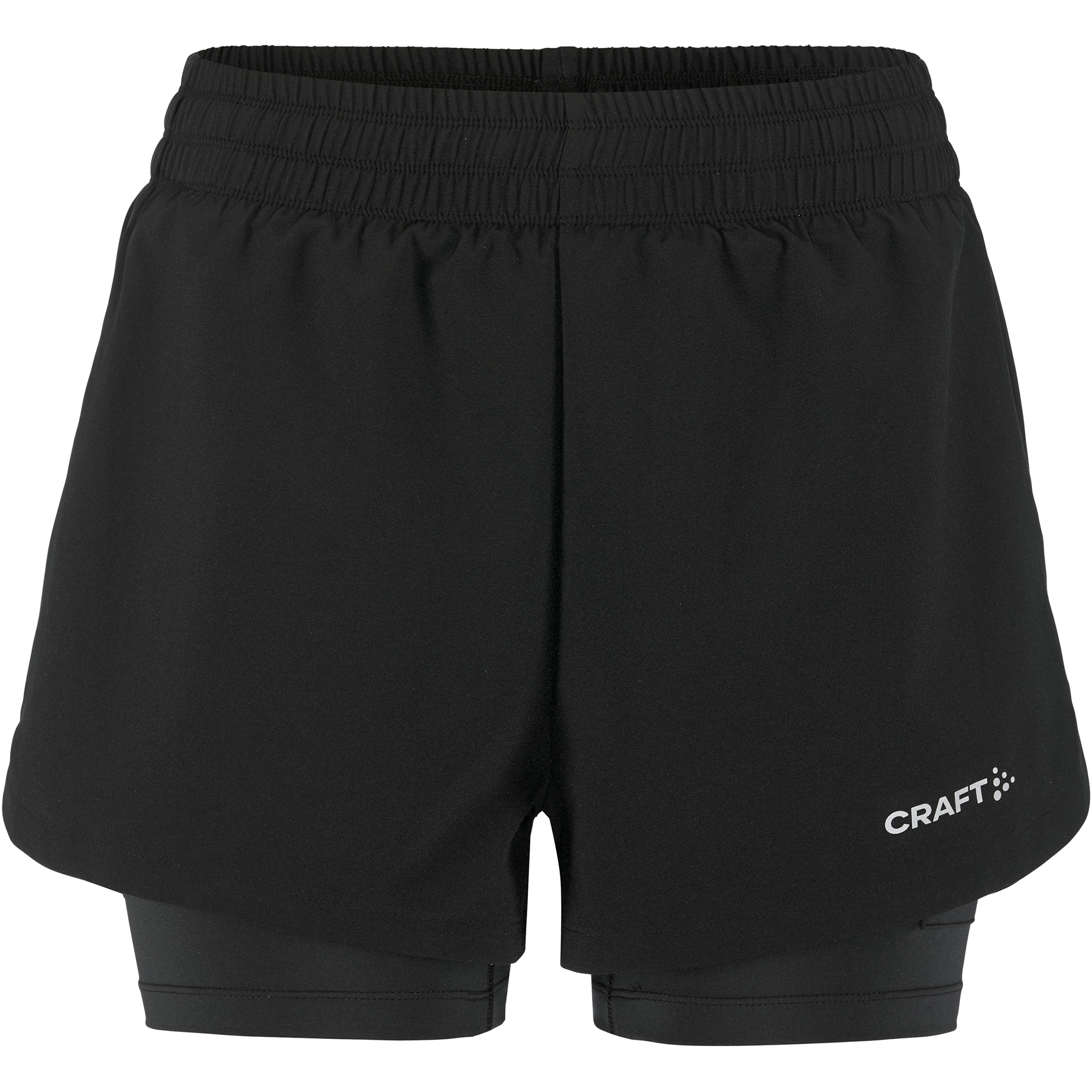 Craft Adv Essence 2-in-1 Damen Laufhose schwarz Größe S Laufen | Trailrunning | Training & Fitness Elastisch