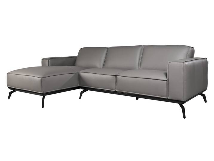 Cantus Longchairkombination BERRY, grau, Leder