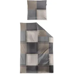 Irisette, Bettwäsche, Mako-Satin Bettwäsche Wave 8672 natur (Bettwäsche Set, 135x200 cm + 80x80 cm)