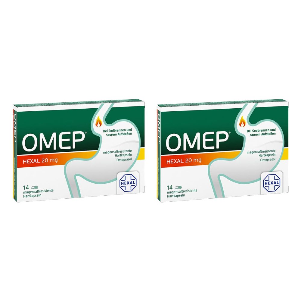 Hexal AG OMEP® HEXAL 20 mg magensaftresistente Hartkapseln 08101247