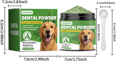 Inspire Picks Yegbong Dog Teeth Cleaning Powder Gentle Dental Care For Cleaner Teeth & Fresher Breath (150g) 150g