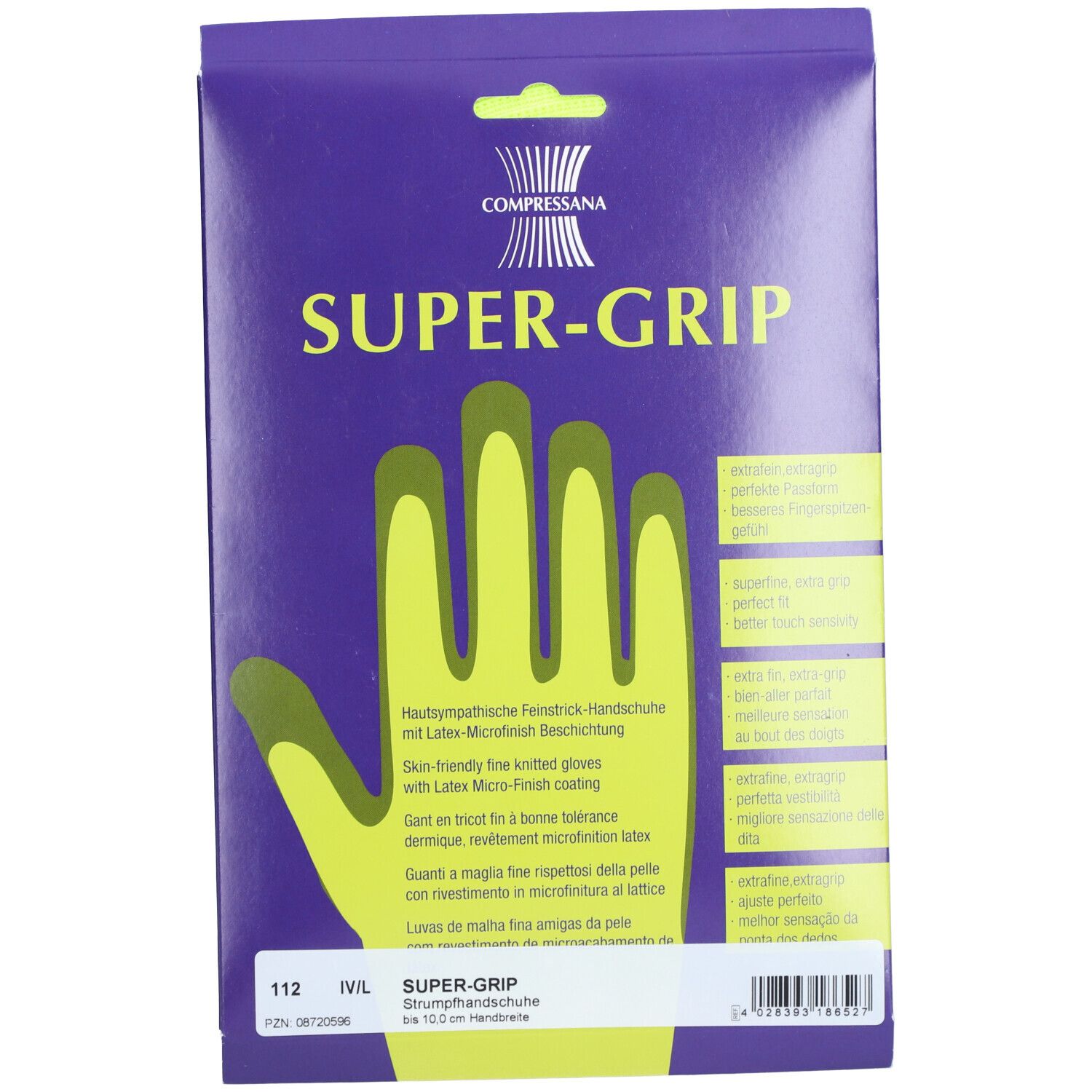 Compressana Supergrip Feinstrick-Handschuh Gr.4 2 St Handschuhe