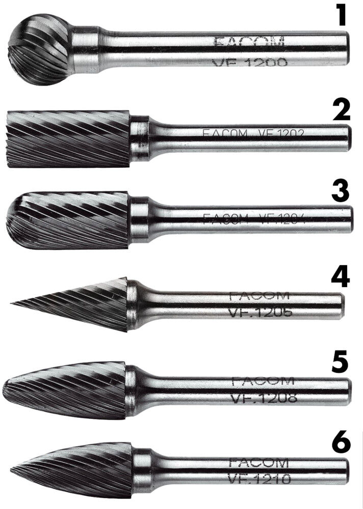 Facom Hartmetallfräser 6 mm kegelförmig (VFA.606)