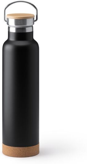 Bouteille isotherme publicitaire en acier recyclé 650 ml Vader noir TAILLE UNIQUE ADULTE