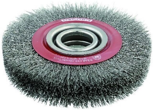 Osborn Brosse ronde fil d'acier 125x22mm trou 20mm (9902532162)