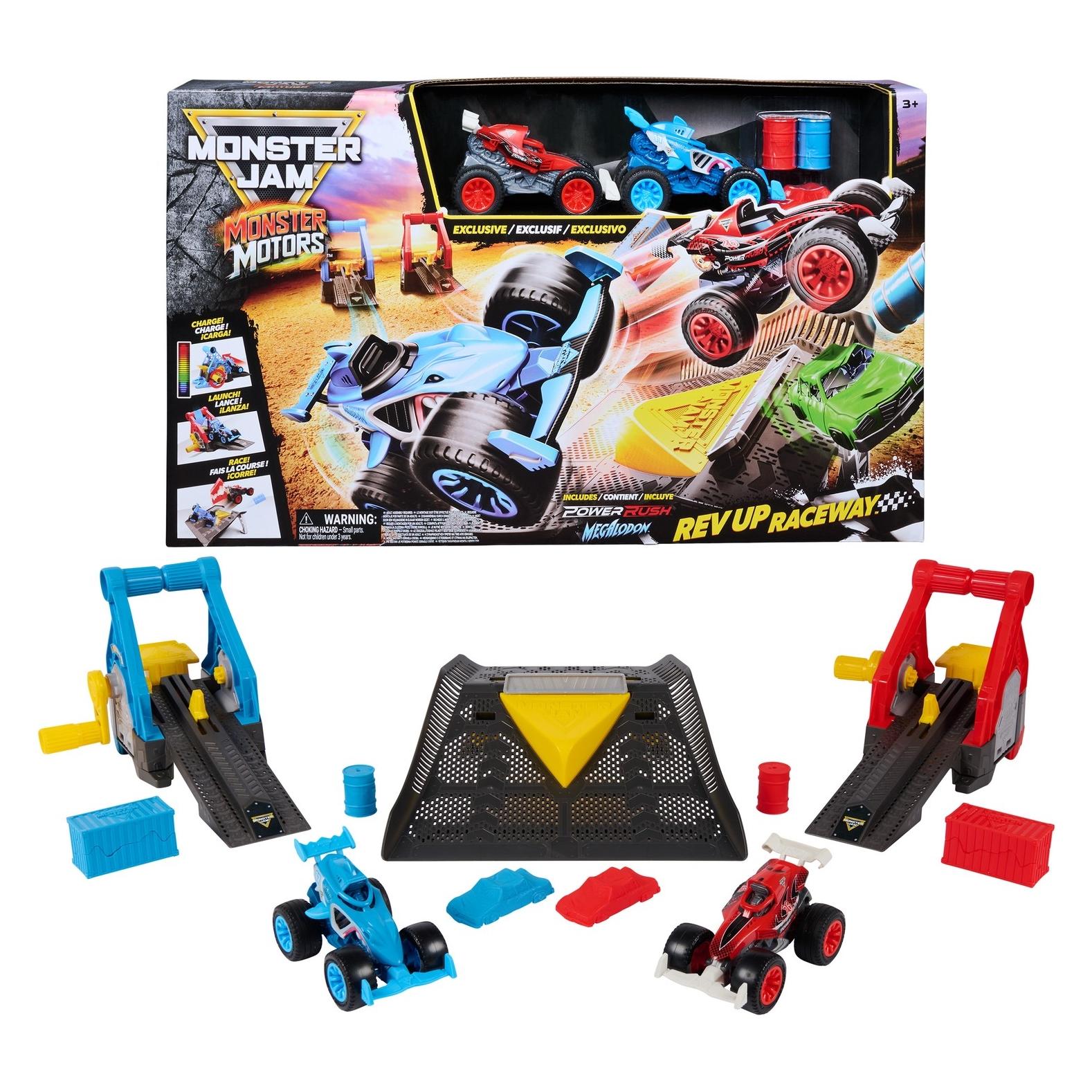 Nobrand Monster Jam 1:64 Monster Motors Rev Up Raceway (6077667)