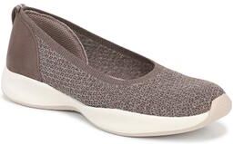 Wide Width Women's Unity Skimmer Flat by Bzees for LifeStride in Ash Brown (Size 9 1/2 W)