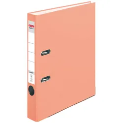 herlitz Ordner Rückenbreite 5 cm DIN A4 Kunststoff lachs