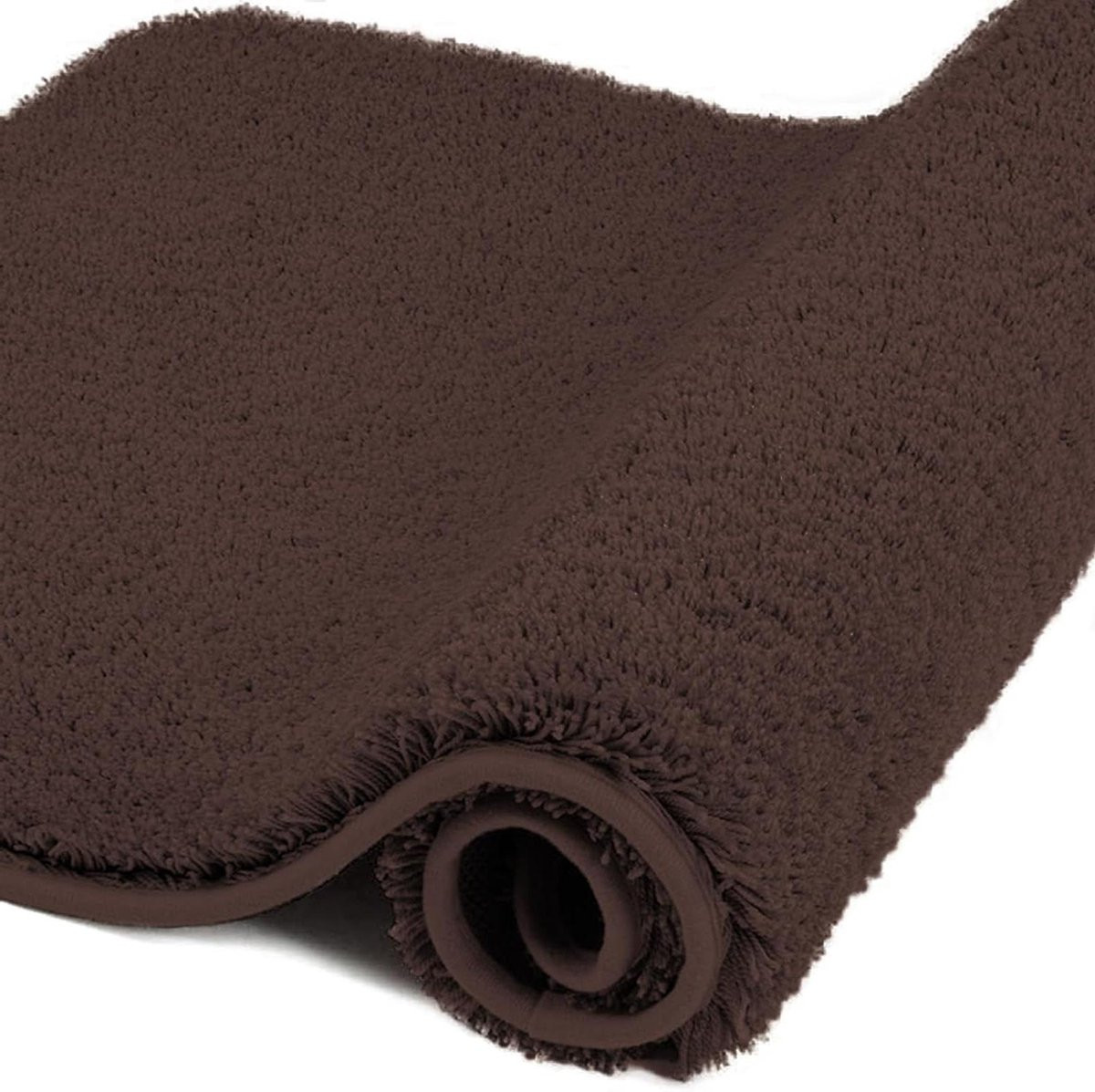 Microvezel Badmat Koffie - Dikke Badkamer Mat - 60 x 90 cm
