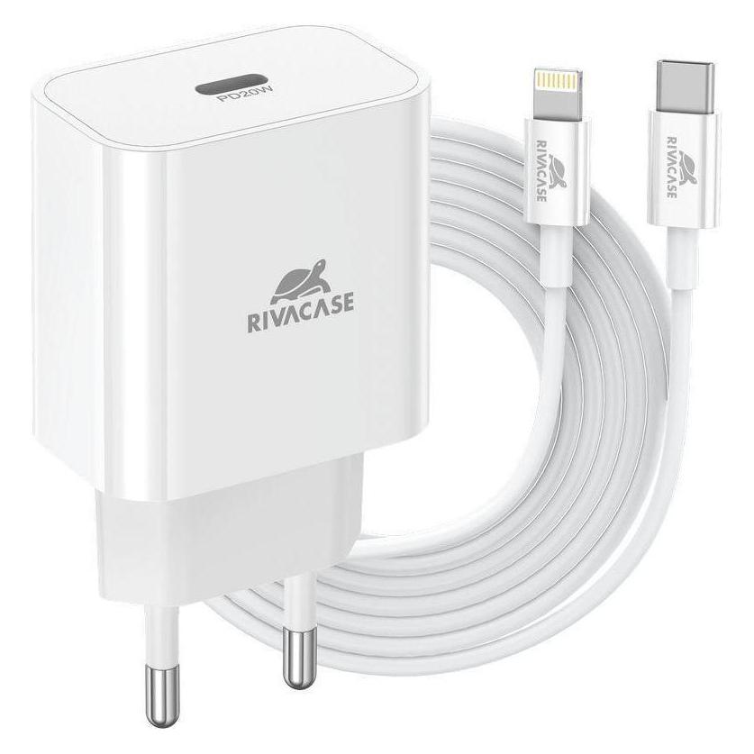Rivacase MOBILE CHARGER WALL/WHITE PS4101 WD5 (20 W, 1 Port) (PS4101WD5WHITE)