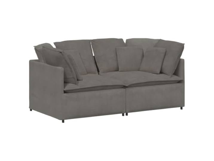 Todiikf Modulares Sofa mit Kissen Cordstoff Hellgrau 2er Set 200x100cm Flexibles Lounge-Element aus weichem Polsterstoff für Wohnzimmer und Gästezimmer kombiniert Stabilität mit Komfort.