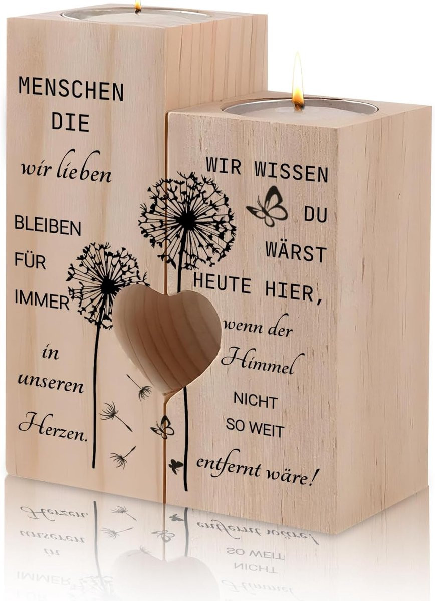 Memorial kaarsenhouder voor rouwkaarsen en grafkaarsen